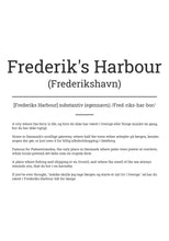 Indlæs billede til gallerivisning Sjov byplakat – Frederikshavn på engelsk