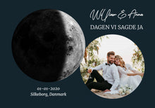 Indlæs billede til gallerivisning Måneplakat med foto Plakana