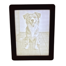 Indlæs billede til gallerivisning Kæledyrs lysbillede i ramme Plakana