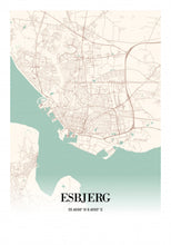 Indlæs billede til gallerivisning Esbjerg by Plakana, 21x30cm (A4)