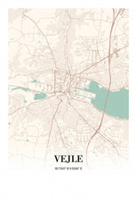 Indlæs billede til gallerivisning Vejle by Plakana, 21x30cm (A4)