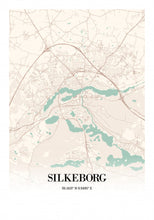 Indlæs billede til gallerivisning Silkeborg by Plakana, 21x30cm (A4)