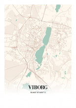 Indlæs billede til gallerivisning Viborg byplakat by Plakana, 21x30cm (A4)