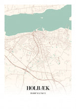 Indlæs billede til gallerivisning Holbæk plakat by Plakana, 21x30cm (A4)