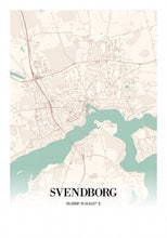 Indlæs billede til gallerivisning Svendborg plakat by Plakana, 21x30cm (A4)