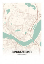 Indlæs billede til gallerivisning Nørresundby plakat by Plakana, 21x30cm (A4)