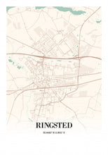 Indlæs billede til gallerivisning Ringsted plakat by Plakana, 21x30cm (A4)