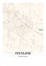 Indlæs billede til gallerivisning Stenløse by Plakana, 21x30cm (A4)