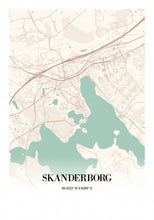 Indlæs billede til gallerivisning Skanderborg by Plakana, 21x30cm (A4)