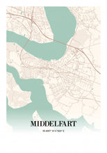 Indlæs billede til gallerivisning Middelfart by Plakana, 21x30cm (A4)