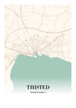 Indlæs billede til gallerivisning Thisted plakat by Plakana, 21x30cm (A4)