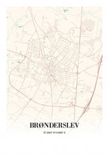 Indlæs billede til gallerivisning Brønderslev plakat by Plakana, 21x30cm (A4)