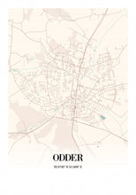 Indlæs billede til gallerivisning Odder plakat by Plakana, 21x30cm (A4)