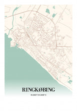 Indlæs billede til gallerivisning Ringkøbing plakat by Plakana, 21x30cm (A4)