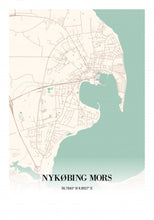 Indlæs billede til gallerivisning Nykøbing Mors by Plakana, 21x30cm (A4)