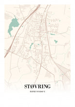 Indlæs billede til gallerivisning Støvring by Plakana, 21x30cm (A4)