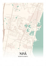 Indlæs billede til gallerivisning Nivå plakat by Plakana, 21x30cm (A4)