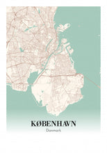 Indlæs billede til gallerivisning København - Danmark by Plakana, 21x30cm (A4)