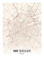 Indlæs billede til gallerivisning Bruxelles - Belgien by Plakana, 21x30cm (A4)
