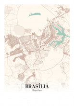 Indlæs billede til gallerivisning Brasília - Brasilien by Plakana, 21x30cm (A4)