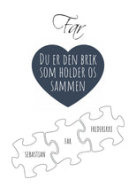 Indlæs billede til gallerivisning Du er den brik som holder os sammen - 3 brikker Plakana