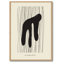 Indlæs billede til gallerivisning Abstract Shapes Plakat Plakana 21x30 cm (A4) Egetræ