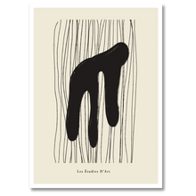 Indlæs billede til gallerivisning Abstract Shapes Plakat Plakana 21x30 cm (A4) Hvid Egetræ