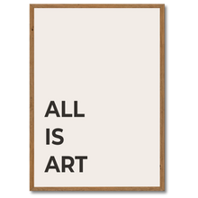 Indlæs billede til gallerivisning All Is Art Plakat Plakana 21x30 cm (A4) Mørk egetræ