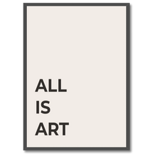 Indlæs billede til gallerivisning All Is Art Plakat Plakana 21x30 cm (A4) Sort egetræ