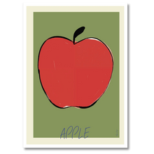 Indlæs billede til gallerivisning Apple No. 1 Plakat Plakana 21x30 cm (A4) Hvid Egetræ