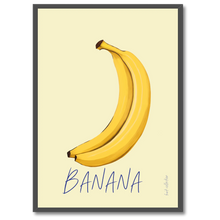 Indlæs billede til gallerivisning Banana No. 2 Plakat by Plakana, 21x30 cm (A4), Ingen ramme