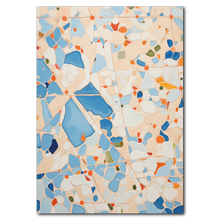 Indlæs billede til gallerivisning Blå Mosaik Plakat