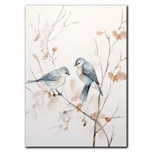 Indlæs billede til gallerivisning Blue Birds Plakat Plakana 21x30 cm (A4) Ingen ramme