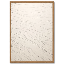 Indlæs billede til gallerivisning Flowing Strokes Plakat Plakana 21x30 cm (A4) Mørk egetræ