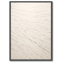 Indlæs billede til gallerivisning Flowing Strokes Plakat Plakana 21x30 cm (A4) Sort egetræ