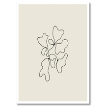 Indlæs billede til gallerivisning Flowing Nature Plakat Plakana 21x30 cm (A4) Hvid Egetræ