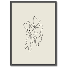 Indlæs billede til gallerivisning Flowing Nature Plakat Plakana 21x30 cm (A4) Sort egetræ