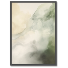 Indlæs billede til gallerivisning Forest Mist Plakat Plakana 21x30 cm (A4) Sort egetræ