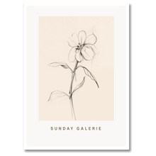 Indlæs billede til gallerivisning Galerie Sunday Plakat Plakana 21x30 cm (A4) Hvid Egetræ