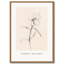 Indlæs billede til gallerivisning Galerie Sunday Plakat Plakana 21x30 cm (A4) Mørk egetræ