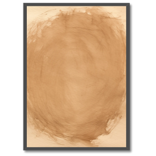 Indlæs billede til gallerivisning Harmonic Layers Plakat Plakana 21x30 cm (A4) Sort egetræ