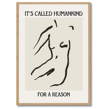 Indlæs billede til gallerivisning Humankind Plakat Plakana 21x30 cm (A4) Egetræ