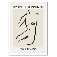 Indlæs billede til gallerivisning Humankind Plakat Plakana 21x30 cm (A4) Hvid Egetræ