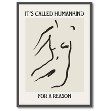 Indlæs billede til gallerivisning Humankind Plakat Plakana 21x30 cm (A4) Sort egetræ