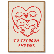 Indlæs billede til gallerivisning Infinite Love Plakat Plakana 21x30 cm (A4) Mørk egetræ