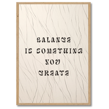 Indlæs billede til gallerivisning Inner Balance Plakat Plakana 21x30 cm (A4) Egetræ
