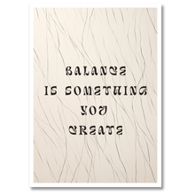 Indlæs billede til gallerivisning Inner Balance Plakat Plakana 21x30 cm (A4) Hvid Egetræ