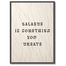 Indlæs billede til gallerivisning Inner Balance Plakat Plakana 21x30 cm (A4) Sort egetræ