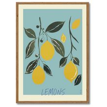 Indlæs billede til gallerivisning Lemons Plakat by Plakana, 21x30 cm (A4), Ingen ramme