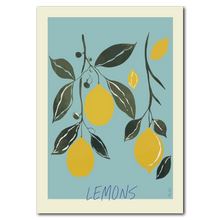 Indlæs billede til gallerivisning Lemons Plakat by Plakana, 21x30 cm (A4), Ingen ramme
